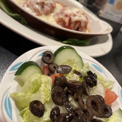 Branford Cue & Brew - Side salad and meatballs