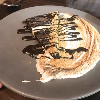 Square 1682 - Chocolate cake w/ toasted fluff & graham cracker crumble - New American Near Me - Philadelphia, Pennsylvania Square 1682 - Chocolate cake w/ toasted fluff & graham cracker crumble - New American Near Me - Philadelphia, Pennsylvania
