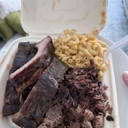 Pork Ribs, Brisket, Mac And Cheese Pork Ribs, Brisket, Mac And Cheese