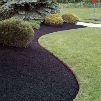 Alpha's Landscaping - a black mulch garden - Landscaping Near Me - West Creek, New Jersey