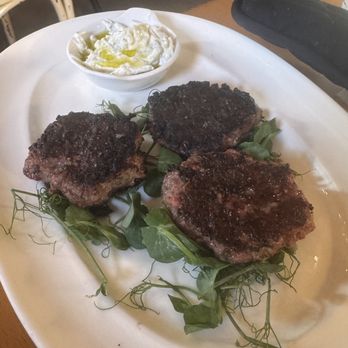 Nikos - Keftedes - bbef patties with tzakati - Greek Near Me - Durham, North Carolina