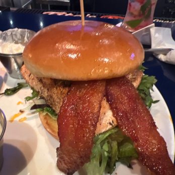 Walnut Grill - Sunset Hills - Blackened Salmon BLT....brioche bread instead - American Near Me - St. Louis, Missouri Walnut Grill - Sunset Hills - Blackened Salmon BLT....brioche bread instead - American Near Me - St. Louis, Missouri
