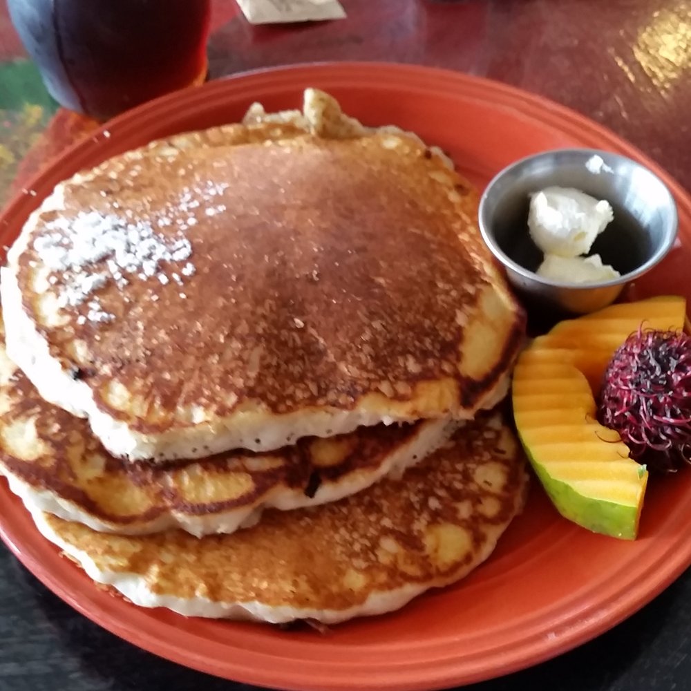 Pele's Kitchen - Pancakes are a good price and are nice and fluffy. - Breakfast & Brunch Near Me - Pahoa, Hawaii Pele's Kitchen - Pancakes are a good price and are nice and fluffy. - Breakfast & Brunch Near Me - Pahoa, Hawaii