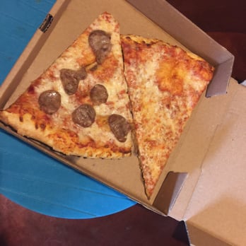 I love NYC Pizza - Sausage and plain slice - Pizza Near Me - Orlando, Florida I love NYC Pizza - Sausage and plain slice - Pizza Near Me - Orlando, Florida