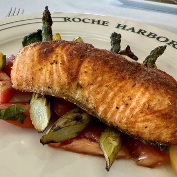 McMillin's Dining Room - Ora Salmon - New American Near Me - Roche Harbor, Washington McMillin's Dining Room - Ora Salmon - New American Near Me - Roche Harbor, Washington