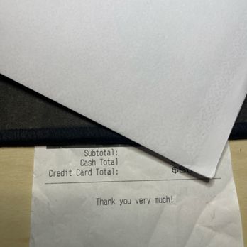 Daddy O's Grill - Receipt showing that they charge customer to use credit card. - American Near Me - Phoenix, Arizona