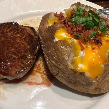 LongHorn Steakhouse - 6 oz Renegade Sirloin with loaded Idaho Baked Potato - Steakhouses Near Me - Elmhurst, New York