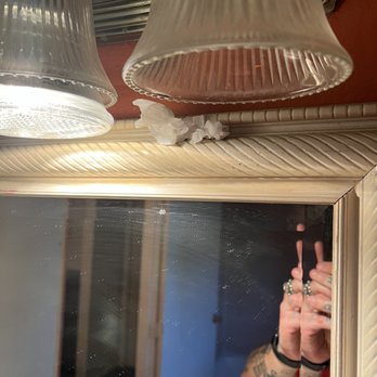 Five Star Inn - Toilet paper stuck to the bathroom mirror - Hotels Near Me - West Covina, California Five Star Inn - Toilet paper stuck to the bathroom mirror - Hotels Near Me - West Covina, California