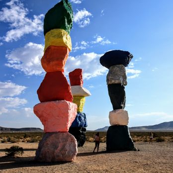 Seven Magic Mountains - Public Art Near Me - Las Vegas, Nevada Seven Magic Mountains - Public Art Near Me - Las Vegas, Nevada