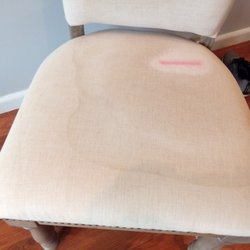 The Fabric Studio - seat damaged with water and stain; pat of a set
