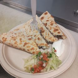 Palouse Tacos - Quesadilla 
Shrimp: $11
Chicken: $10
Adobada (Pork): $10 
Asada: 12
