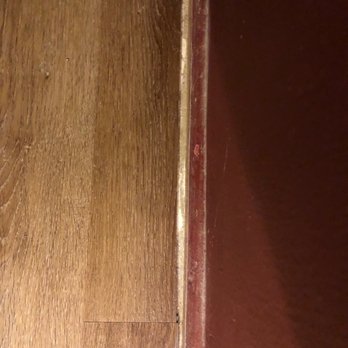 New Horizon Carpets - They did not remove base board before making cuts leaving large gaps. - Carpeting Near Me - Hemet, California New Horizon Carpets - They did not remove base board before making cuts leaving large gaps. - Carpeting Near Me - Hemet, California