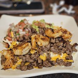 Salsa's 7 Southwest Grill - Surf & Turf Rice Bowl