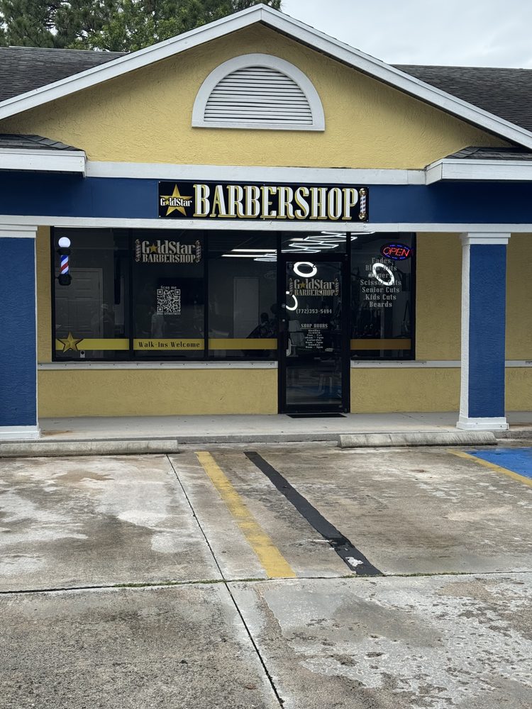 Goldstar Barbershop Logo