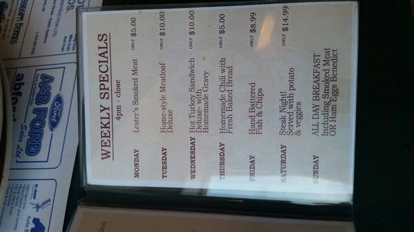 Menu photo 4 Peter's Family Fare Restaurant Perth, ON Menu photo 4 Peter's Family Fare Restaurant Perth, ON