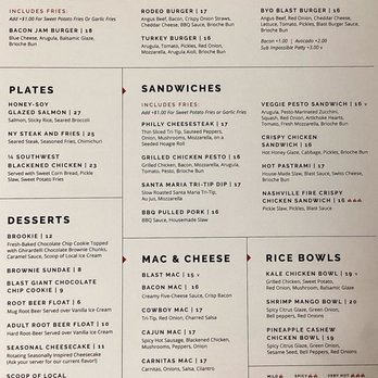 Blast & Brew - Menu - American Near Me - Madera, California