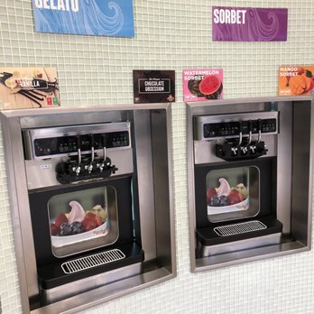 Mangos frozen yogurt - two frozen yogurt machines - Acai Bowls Near Me - Downey, California