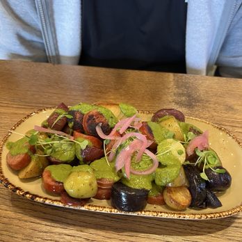 Plucky’s Cafe - Sausage and potatoes - Cafes Near Me - Burlingame, California Plucky’s Cafe - Sausage and potatoes - Cafes Near Me - Burlingame, California