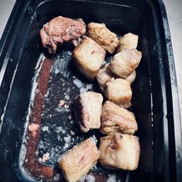 Chunks of fat. Chunks of fat.