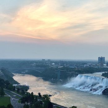 Fallsview Trail - Sunrise American Falls opposite Horseshoe Falls NiagaraFalls, Canada - Parks Near Me Fallsview Trail - Sunrise American Falls opposite Horseshoe Falls NiagaraFalls, Canada - Parks Near Me