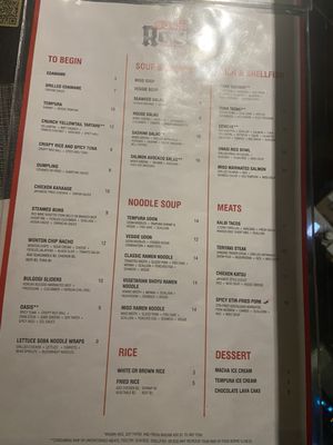 Menu photo 7 Sushi Rock Arlington, VA