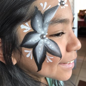 Coco Tina's Face Painting - Beautiful flower job!!! - Face Painting Near Me