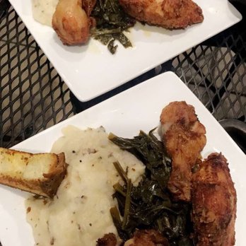 MAX's Wine Dive - "Southern fried chicken". Wouldn't recommend the mashed potatoes or the greens. - Wine Bars Near Me - Houston, Texas MAX's Wine Dive - "Southern fried chicken". Wouldn't recommend the mashed potatoes or the greens. - Wine Bars Near Me - Houston, Texas