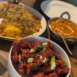 Kinara Indian Cuisine & Bar - Chef Biryani, Chicken Tikka Masala and Chicken 65