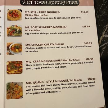 Viet Town - Menu - Vietnamese Near Me - Madison, Wisconsin