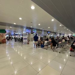 Terminal 4 NAIA - Departure waiting area, after security.