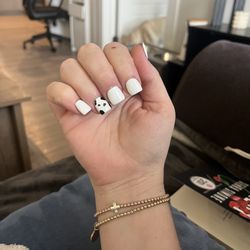 Magic Nails and Spa - Cow print Western acrylics