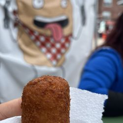 Marché Jean-Talon - Croqueta de gambas; increíble