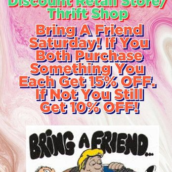 Sanchez Goodies - Bring a friend Saturday and if you both purchase anything from us we will give you each 15% off. - Thrift Stores Near Me - Terre Haute, Indiana Sanchez Goodies - Bring a friend Saturday and if you both purchase anything from us we will give you each 15% off. - Thrift Stores Near Me - Terre Haute, Indiana