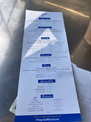 Menu photo 8 Playita Mariscos Los Angeles, CA