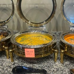 Saffron Indian Cuisine - Daily Lunch Buffet - Lentil Dal, Cottage Cheese Gravy