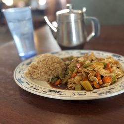 Asian Bistro - Kung pao chicken, fried rice - $10 lunch