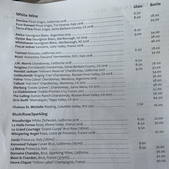Breakwater - White wine selection - American Near Me - Stonington, Connecticut Breakwater - White wine selection - American Near Me - Stonington, Connecticut