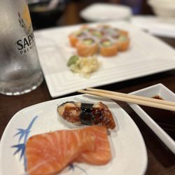 Sushi Heaven - Sake sashimi and unagi nigiri