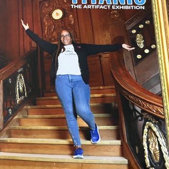 Titanic - Photo i took on the remake of the stairs on the ship - Museums Near Me - Las Vegas, Nevada