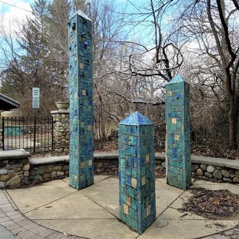Blind School Gateway - "Here Comes Everybody" by artist Tim Ryan (2001) in the plaza - Public Art Near Me - Indianapolis, Indiana Blind School Gateway - "Here Comes Everybody" by artist Tim Ryan (2001) in the plaza - Public Art Near Me - Indianapolis, Indiana