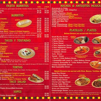 Burrito House - Burrito House menu pages 2-3 - Mexican Near Me - Niles, Illinois Burrito House - Burrito House menu pages 2-3 - Mexican Near Me - Niles, Illinois