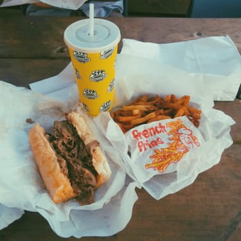 Al's Beef - Had to open my sandwich up so you could see what's inside. - Sandwiches Near Me - Chicago, Illinois