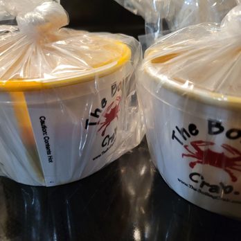 The Boiling Crab - Side of mild shabang sauce for $4, the other container was for the shrimp and sauce on the side - Seafood Near Me - Honolulu, Hawaii The Boiling Crab - Side of mild shabang sauce for $4, the other container was for the shrimp and sauce on the side - Seafood Near Me - Honolulu, Hawaii