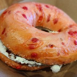 Bagels By The Book - Strawberry with feta cream cheese