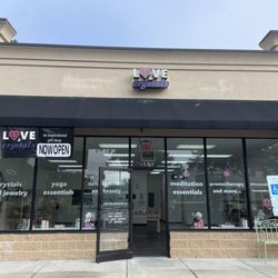 LOVE and Crystals - Storefront on opening day.
