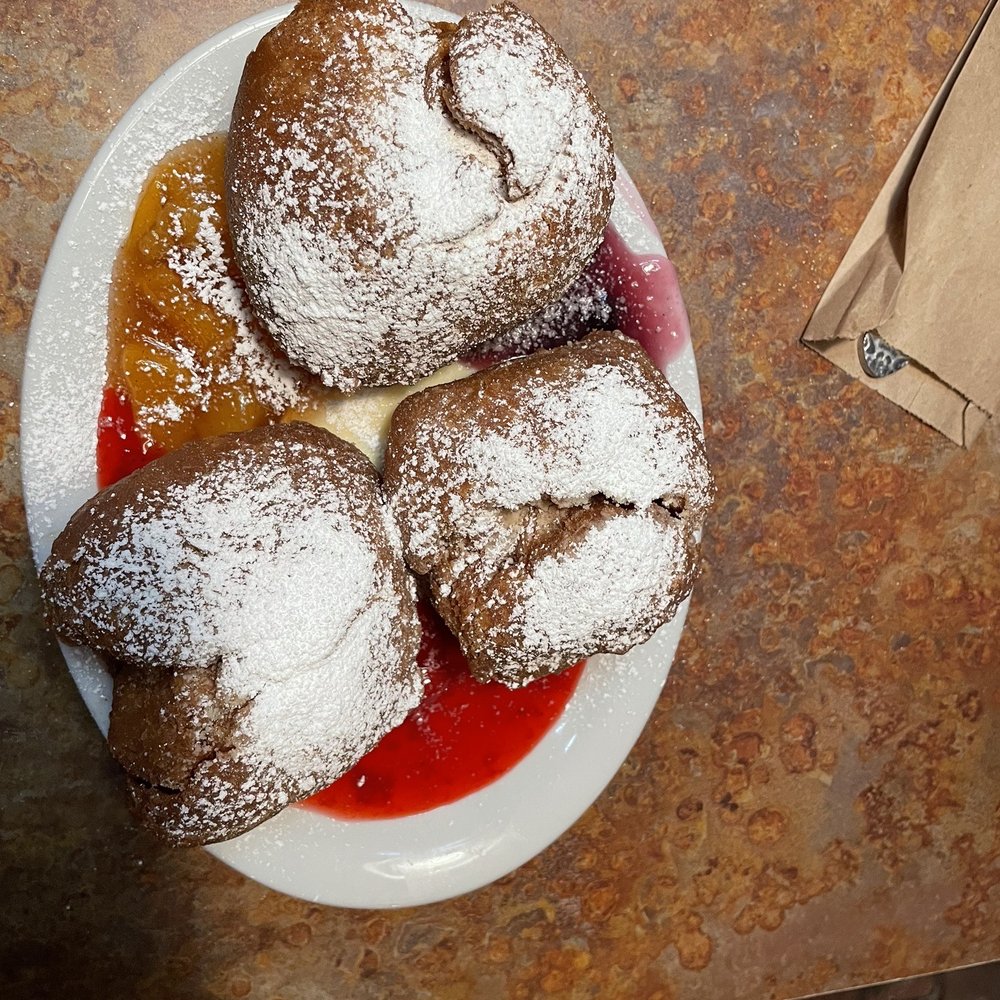 Huckleberry's - Red white and blue beignets - Breakfast & Brunch Near Me - Fairfield, California Huckleberry's - Red white and blue beignets - Breakfast & Brunch Near Me - Fairfield, California