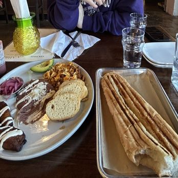 Guajiros Miami Eatery - El Nacional Breakfast platter (left), Cuban Toast - Regular (right) - Coffee & Tea Near Me - Charlottesville, Virginia Guajiros Miami Eatery - El Nacional Breakfast platter (left), Cuban Toast - Regular (right) - Coffee & Tea Near Me - Charlottesville, Virginia