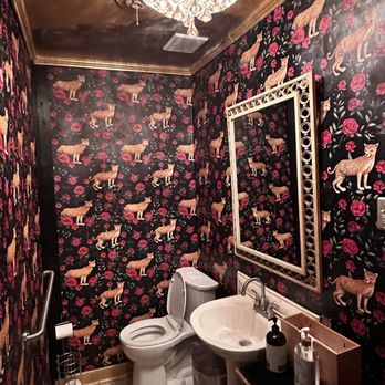 Lola's Farmhouse Bistro - Love a fun bathroom - Italian Near Me - Manakin-Sabot, Virginia