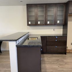 Cabinets etc - The new cabinet design for this space. I can't wait to see it finished!