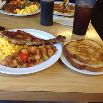 The Serving Spoon - My breakfast Turkey Chop eggs toast and potatoes. - Breakfast & Brunch Near Me - Inglewood, California